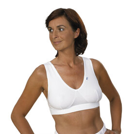 Top kort zonder sluiting kleur 100 wit