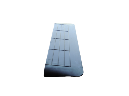 Rubberen drempelhulp 35mm x 280mm x 900mm met schuine zijvlakken (3,5 cm)