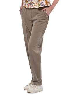 7181 Aangepaste dames pantalon/broek voorzien van Zitsnit, elastische band, ritssluitingen in de broekspijpen en voorzien van b