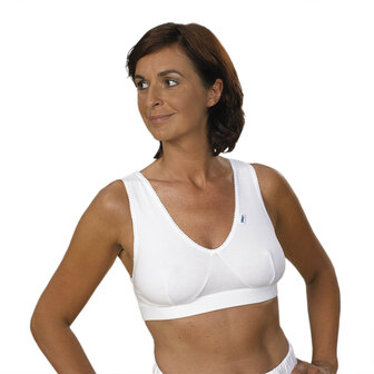 Top kort zonder sluiting kleur 100 wit