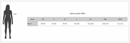 Matentabel aangepaste heren polo met rits 7259