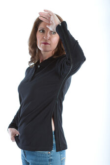 polo dames met ritssluiting 7259