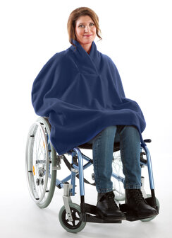 cape 7387 met sjaal kraag zonder mouw kleur 281 marineblauw