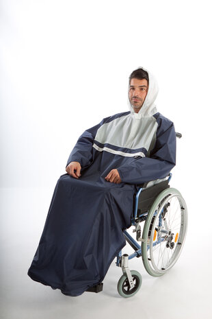 regencape met capuchon voorkant