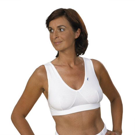 Top kort zonder sluiting kleur 100 wit