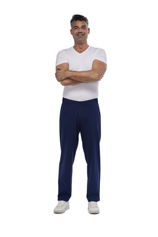 broek 7177 heren stretch broek met rits