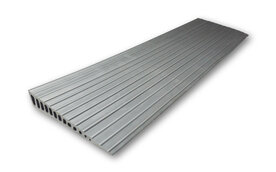 40mm x 250mm x 1000mm (zonder lijm laag) rubberen drempelhulp recht