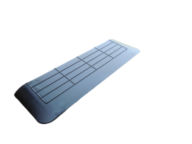 Rubberen drempelhulp 35mm x 280mm x 900mm met schuine zijvlakken (3,5 cm)