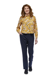 Dames pantalon/broek voorzien van elastische band