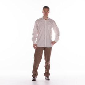 Heren pantalon/broek met zitsnit, elastische band en broekzakken