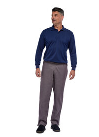 Heren pantalon/broek met Zitsnit, dubbele rits in pijpen zonder broekzakken