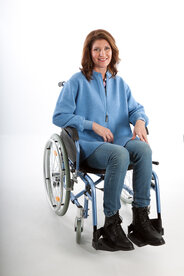 Dames vest rolstoelgebruiker